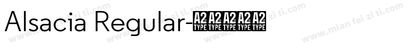 Alsacia Regular字体转换